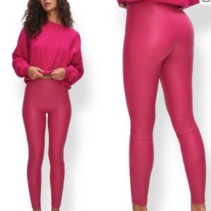 NWOT Good American Women’s Love Potion Better Than Leather Leggings Size L.
